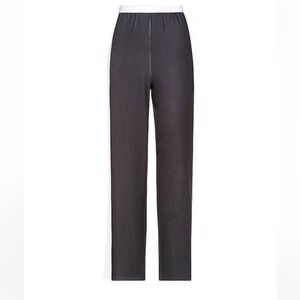 Chic Black and White Wide-Leg Trousers